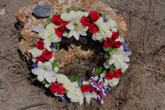 Wreath over Memory Rocks